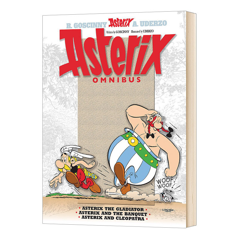 高卢英雄历险记7-9 [正版]英文原版 Asterix Asterix Omnibus 1 高卢英雄历险记1-3 合订本