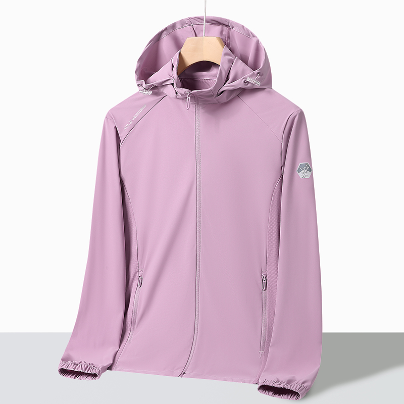 渔人船长夏季情侣款防晒衣男女轻薄透气弹力冰丝防紫外线休闲运动户外风衣外套高清大图