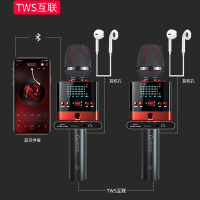 屁颠虫X51音响话筒一体麦克风全民K歌神器手机直播声卡无线蓝牙掌上ktv家用电视户外儿童手持扩音器全能唱歌(双麦版)