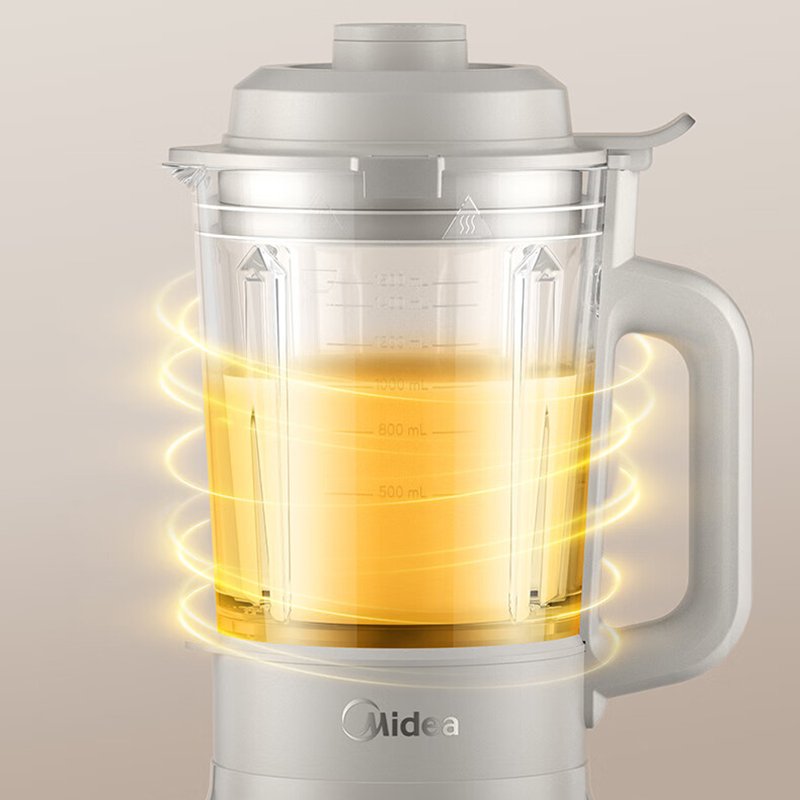 美的(Midea)破壁机家用料理机豆浆机多功能全自动免煮五谷杂粮自动保温1.5升MJ-BL5035 8叶精钢1200w高清大图