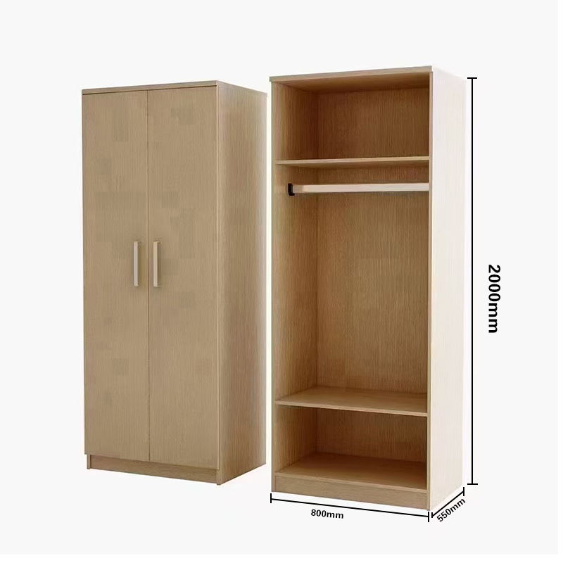博邦瑞达 两门衣柜 宿舍更衣柜 2000*800*550mm 个高清大图