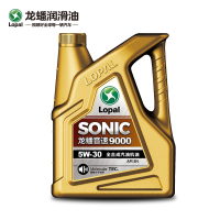 龙蟠全合成机油5W-30四季通用SONIC9000汽车发动机润滑油SN正品4L 新旧包装随机发