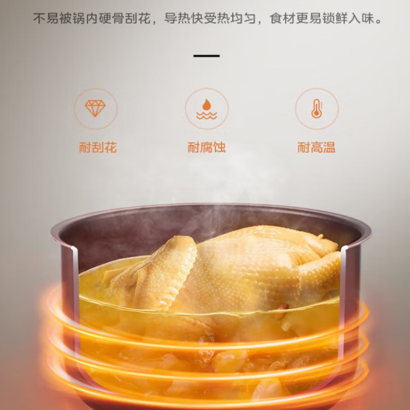 美的电压力锅家用YLE501高清大图