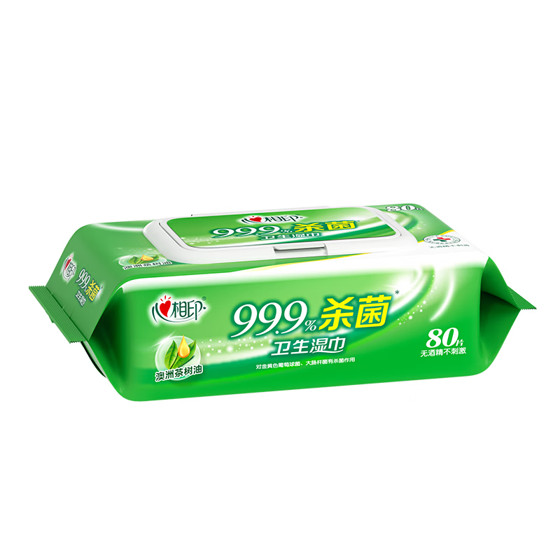 心相印 卫生湿巾80片装 80片*1包 XCA080高清大图
