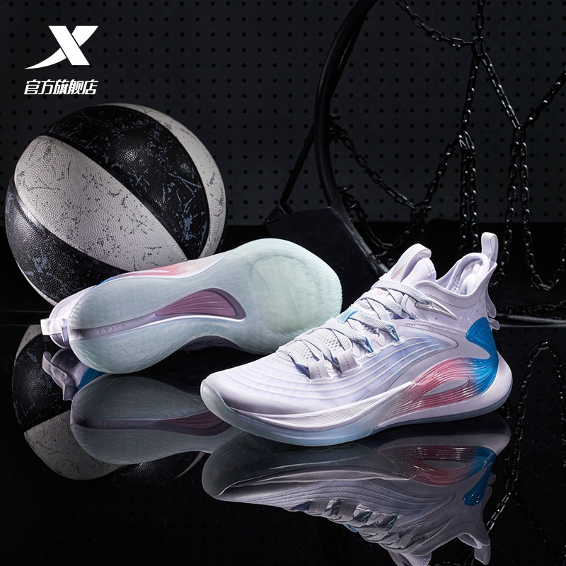 特步篮球鞋男2022秋季新款轻羽3代实战高帮正品球鞋林书豪男鞋比赛