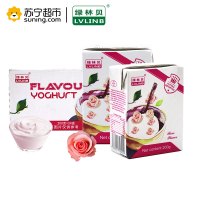 奥地利原装进口酸奶品 绿林贝玫瑰味风味酸奶酸乳牛奶200g*24盒