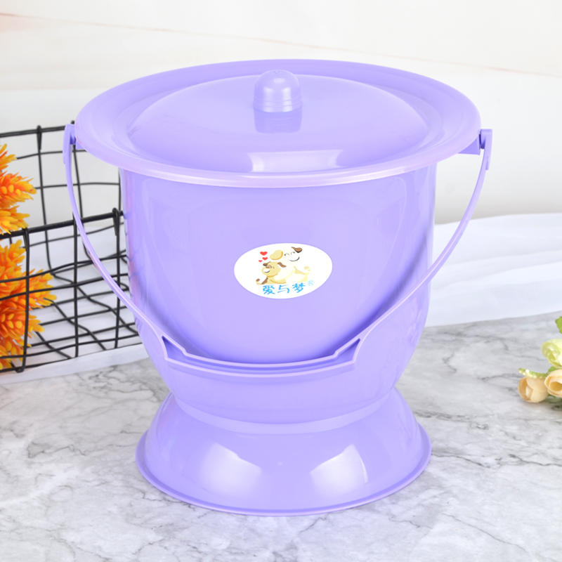 家用尿盆带盖男女孩孕妇闪电客老人夜间用的尿桶小孩大人尿壶大容量