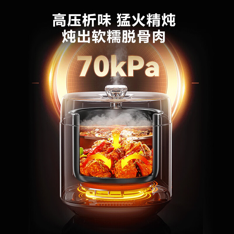 苏泊尔(SUPOR)5L大容量 家用4-5人电压力锅高压锅电饭煲煮饭锅智能多功能一锅双胆智能预约SY-50FC5029高清大图