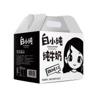 [官方热卖]白小纯纯牛奶(透明袋)16袋*180ml