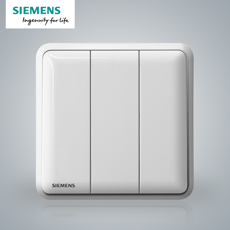 西门子（SIEMENS）开关插座 皓睿玉釉白系列三开双控5TA01333NC01