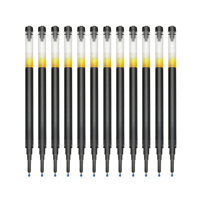 百乐(PILOT)按动0.5中性笔笔芯替芯 BXRT-V5开拓王 黑色 12支/盒(3盒装共36支)