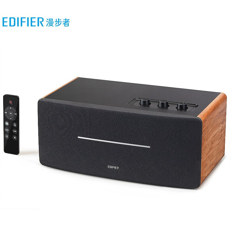 漫步者(EDIFIER) D12 2.0声道 一体式桌面立体声音响音箱 木质多媒体音响 电脑音箱高清大图