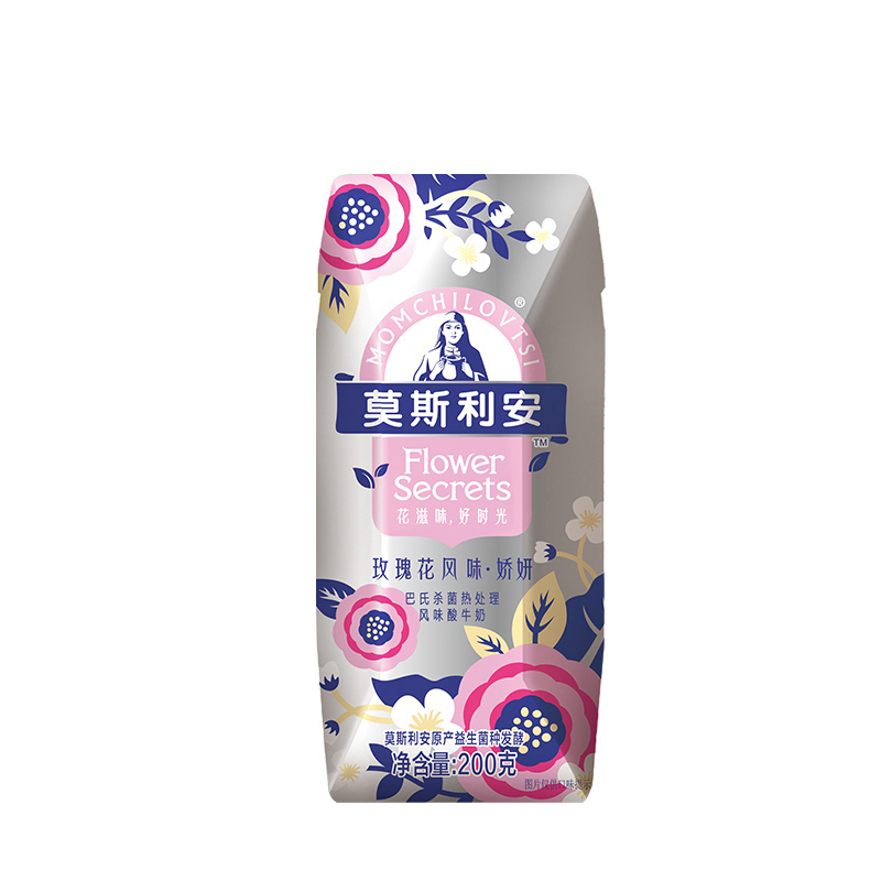 光明莫斯利安巴氏杀菌热处理风味酸奶（玫瑰花风味）200gX12盒装