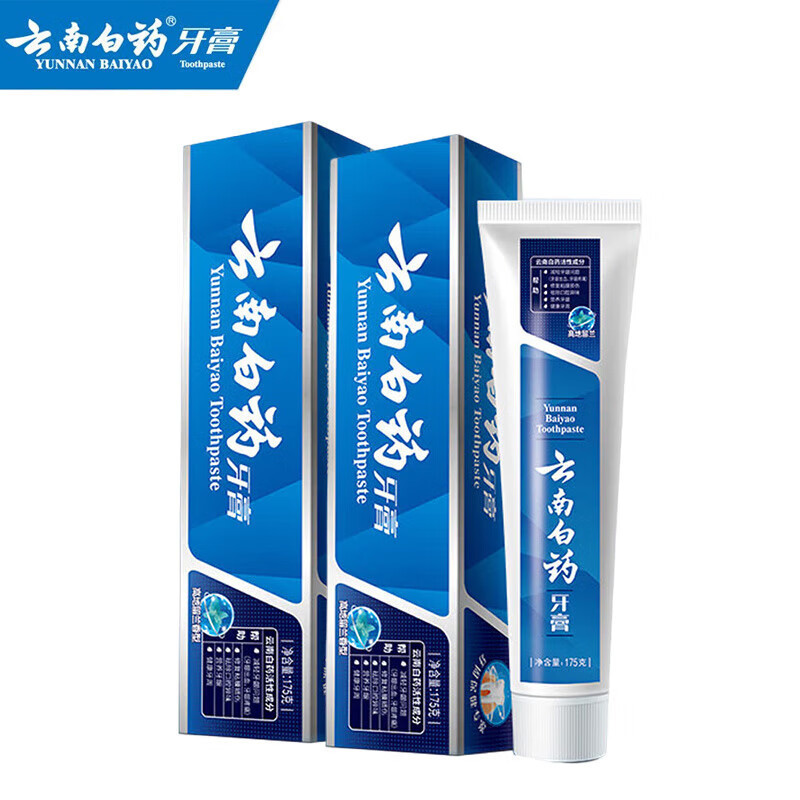 云南白药 牙膏 高地留兰香型 175g 1支高清大图
