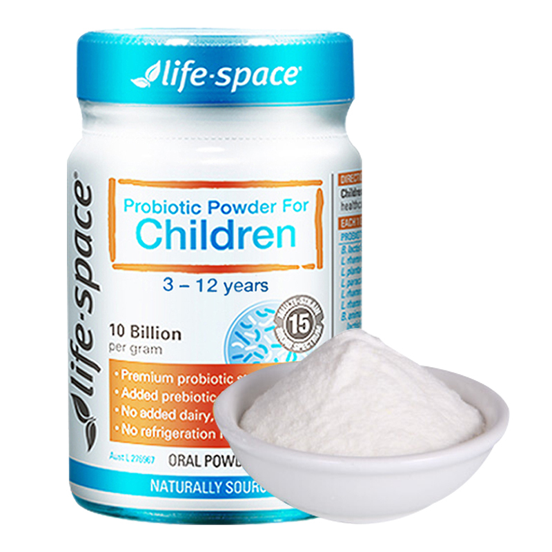 Life Space儿童益生菌粉60g/瓶装 适合3-12岁儿童 新旧版随机发 香港/保税随机发效期25.1左右