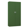 湘渭铁皮更衣柜宿舍储物柜钢制内务柜制式绿皮衣帽柜绿色2门更衣