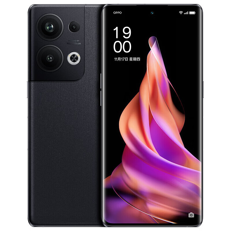 OPPO Reno9 Pro+ 16GB+256GB 皓月黑 骁龙8+旗舰芯片 自研影像芯片 80W超级闪充 120Hz OLED超清曲面屏5G手机 Reno9 Pro+高清大图