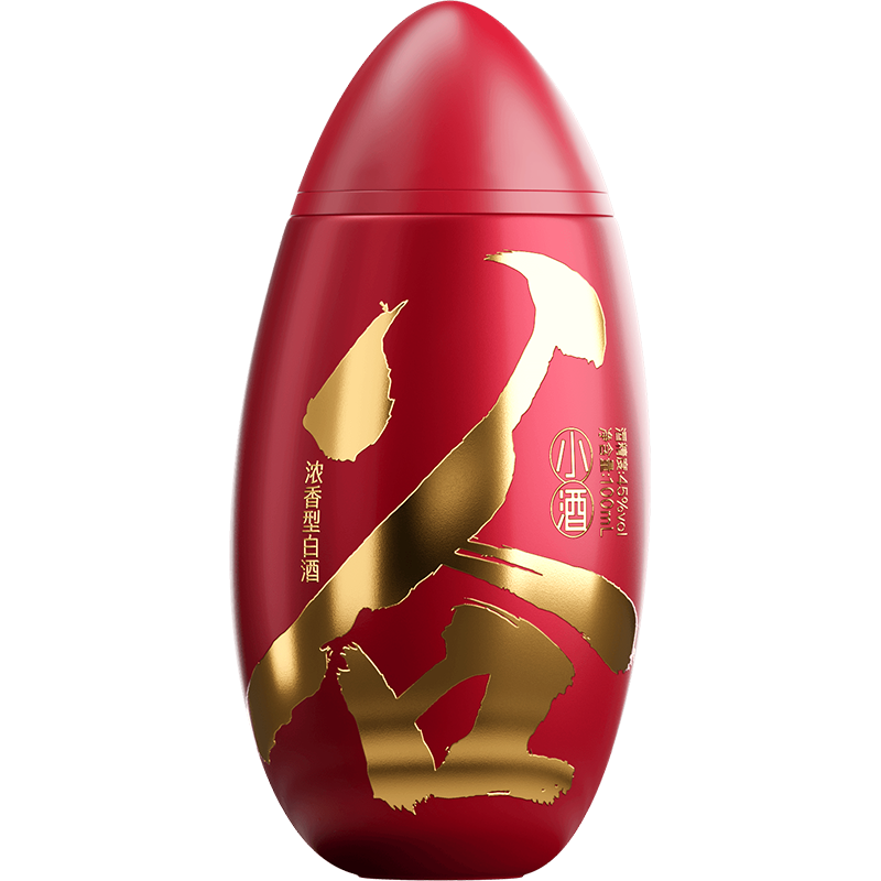 谷小酒 红米粒 45度 100ml*24瓶 整箱装 浓香型白酒