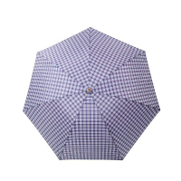 天堂 339S苏格兰风格格子三折晴雨伞男女商务伞57cm*7骨