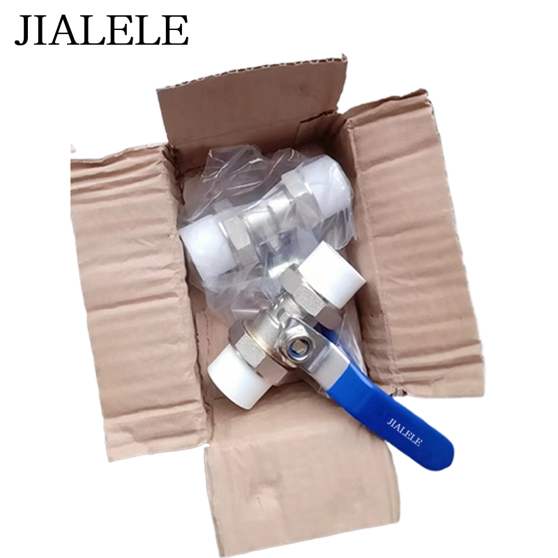 JIALELE PPR双头活接铜球 个高清大图