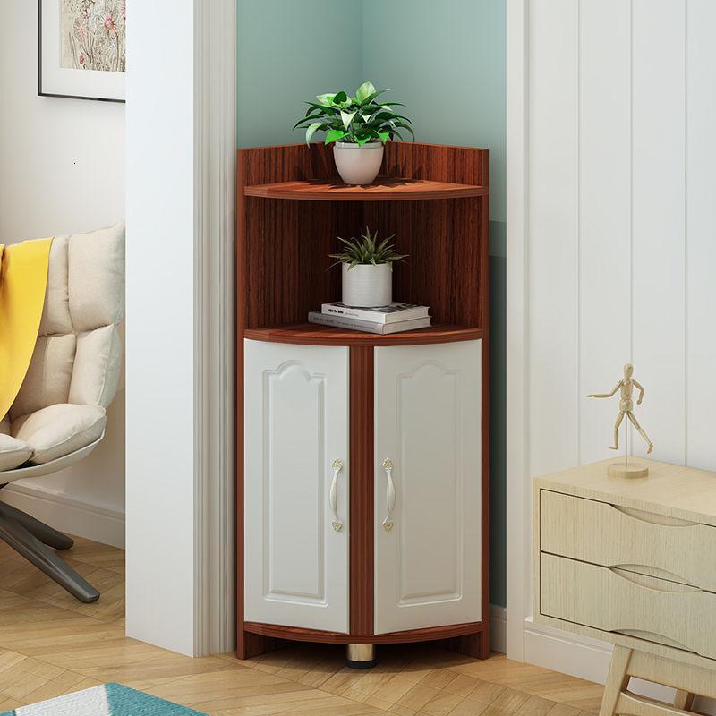 玺晴客厅墙角柜简约三角置物架多功能转角柜子储物柜拐角边角柜视频