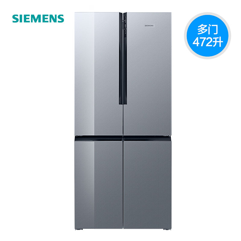SIEMENS/西门子 智感零度 高端无霜玻璃 十字多门冰箱 KF86NAA95C