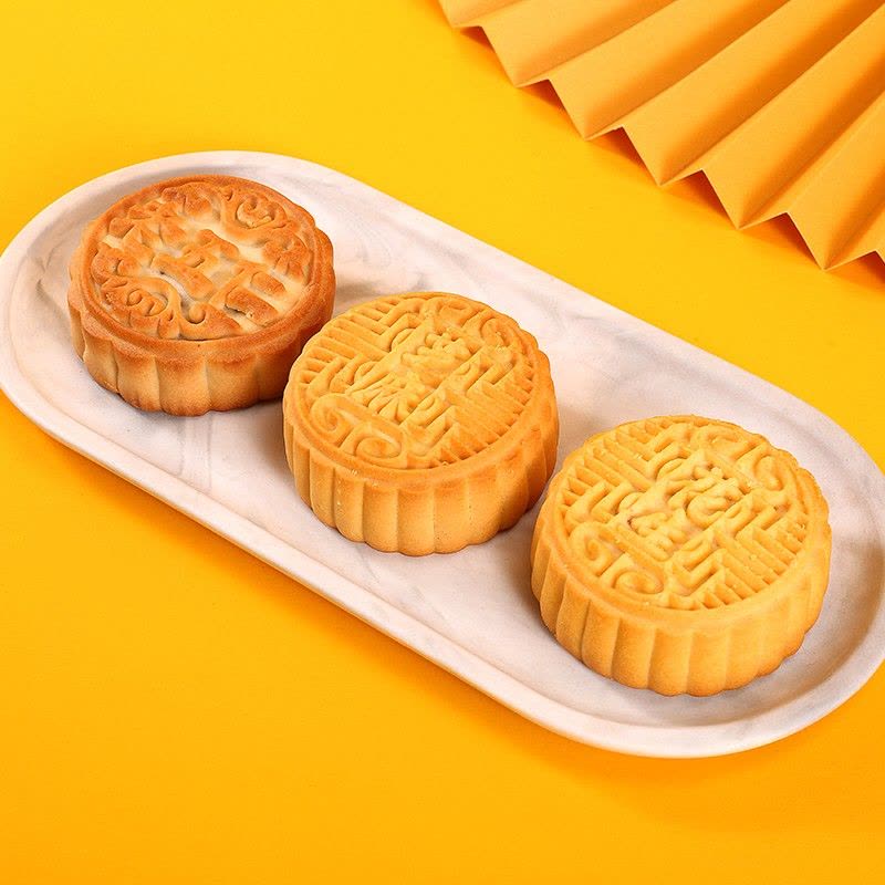 稻香村 中秋礼盒喜 糕点蛋黄莲蓉五仁广式中秋月饼节礼品送礼北京特产中华老字号 团圆520g图片