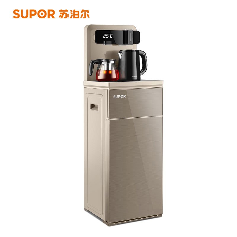 苏宁物流苏泊尔supor茶吧机swcbj32家用饮水机烧水壶柜子一体下置水桶