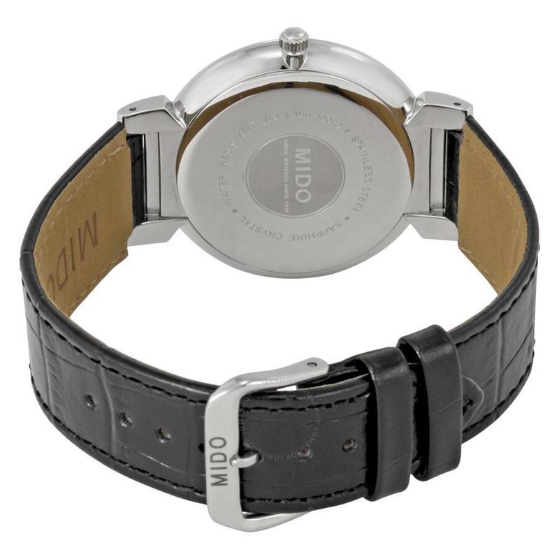 官方正品美度mido瑞士手表dorada系列经典款皮带白盘日历防水自动机械