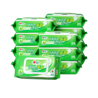 心相印杀菌湿巾80抽*12包 99.9%杀菌卫生 带盖抽取湿纸巾（整箱销售）