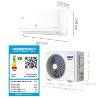 奥克斯（AUX）1.5匹空调变频冷暖新1级能效壁挂式空调挂机家用卧室出租房办公静音节能自动清洁