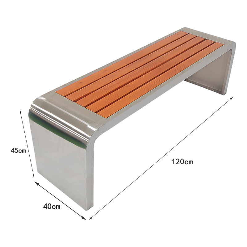 凌迪星公园长椅120*40*45cm张高清大图