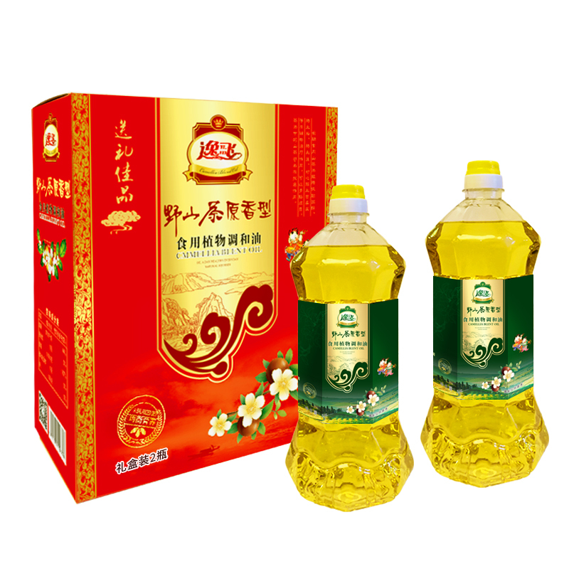 逸飞 山茶调和油礼盒1.5L*2瓶 食用油