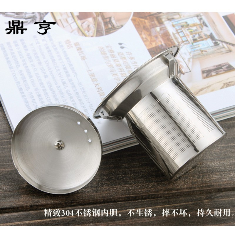鼎亨耐热玻璃茶壶不锈钢过滤透明玻璃泡茶壶功夫茶具红茶花茶壶耐