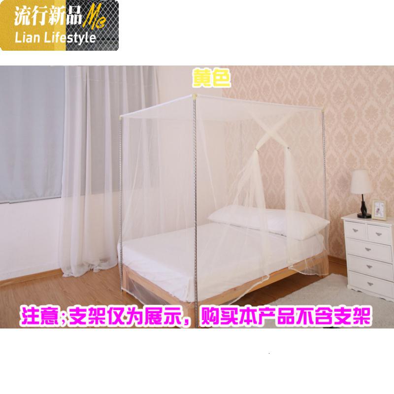 双人特加密单方用1.5m 1.8m2.2米床上下铺传统老式蚊帐 三维工匠高清大图