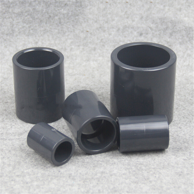 (五金工具) PVC直接 国标UPVC塑料饮用水直接 套管 对接头 延长头 内径20mm 50个装