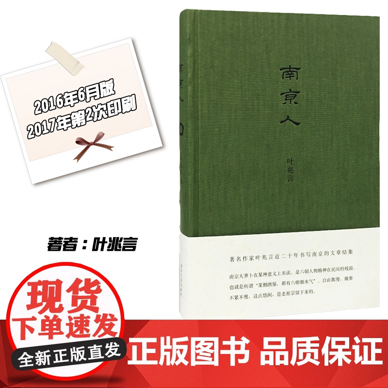 南京人 叶兆言著 文学经典 南京历史 店 正版销售 ND高清大图