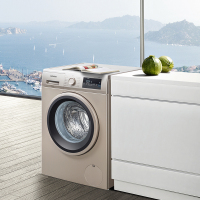 西门子（SIEMENS） XQG90-WM12P2639W 9公斤 变频 LED触摸屏 滚筒洗衣机（浅金色）