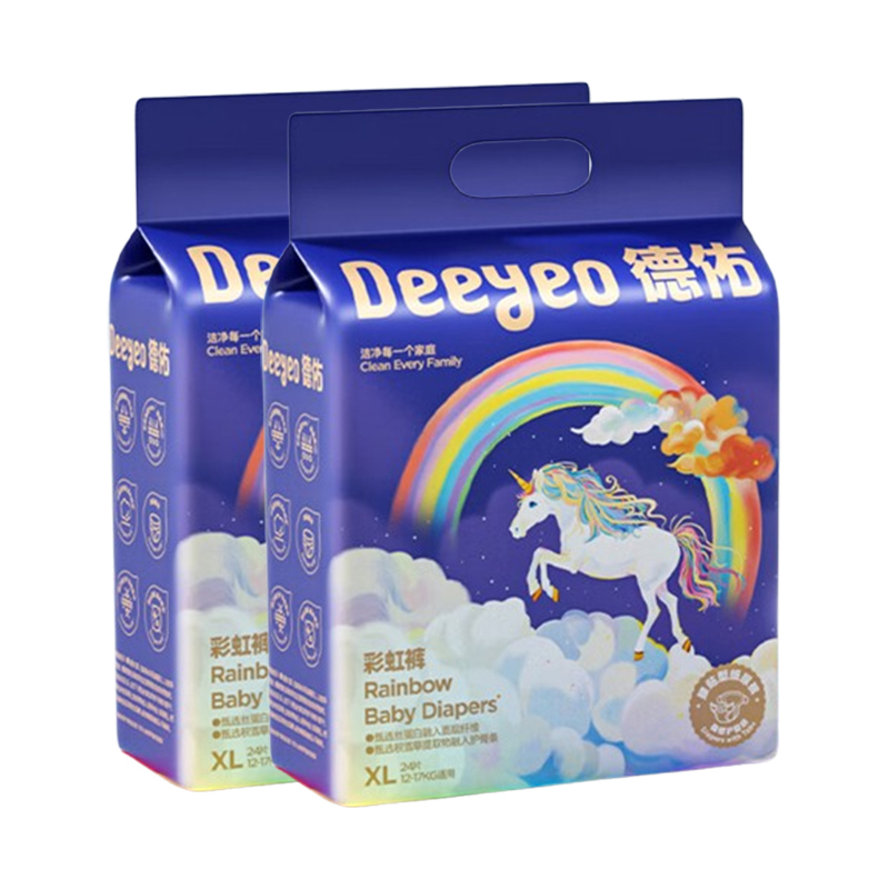 德佑婴儿纸尿裤24片*2包XL码超薄柔软10110328R02