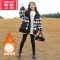 可莉允女童羽绒棉服冬装2022新款中大童派克服棉衣冬款时髦羊羔绒外套潮