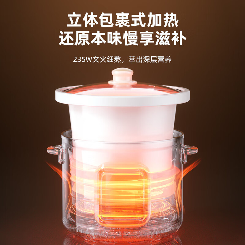 龙的(Longde) LD-DG3926多功能电炖锅煲汤家用电炖盅2~3人高清大图