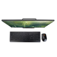 联想(Lenovo)AIO 逸 24 十代酷睿i5 23.8英寸 高性能娱乐个人家用商务高效办公一体机台式电脑(i5-1035G4 16G 512GB SSD 高色域)黑色