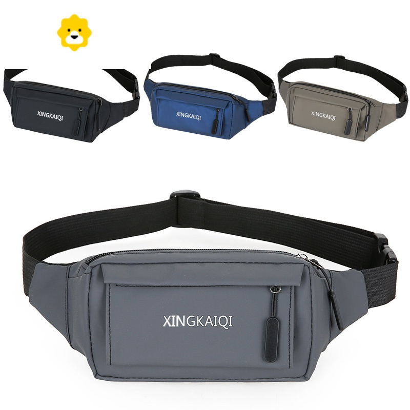 fenghou防水运动腰包2020新款跑步包透气男士跑步包大屏手机包牛津布