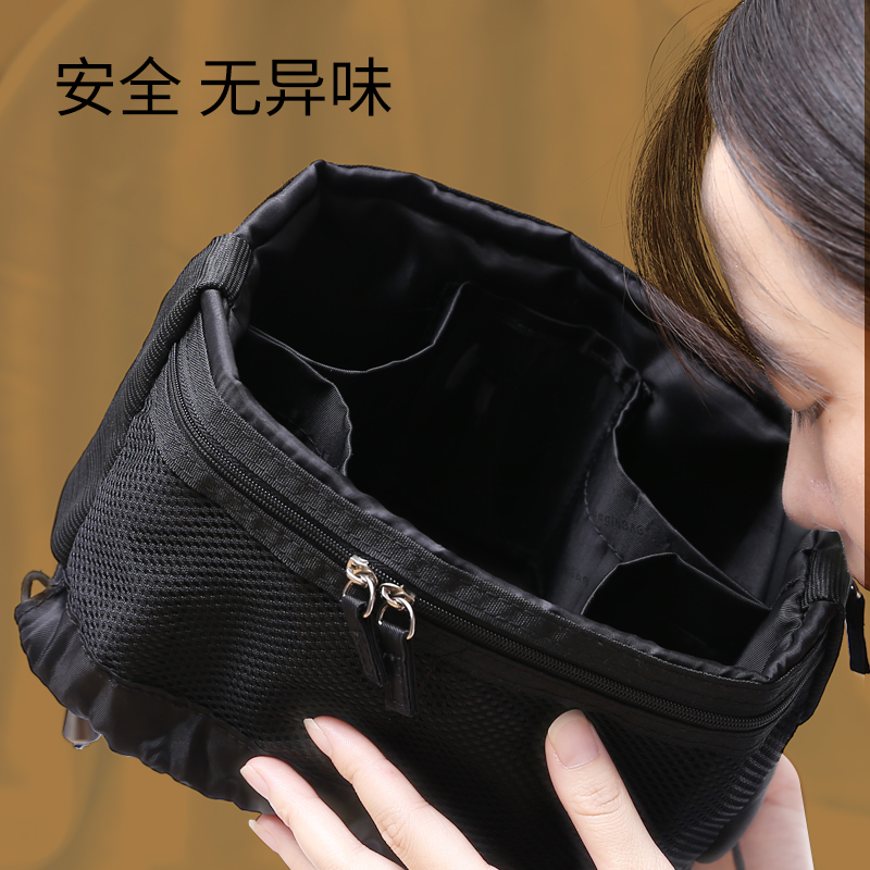 化妆品收纳包大容量女便携小号手提化妆袋口红刷旅行洗漱包收纳盒收纳袋 三维工匠高清大图