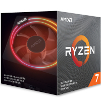 锐龙AMD R7 3700X 处理器 7nm 8核16线程 3.6GHz 65W AM4接口 盒装CPU