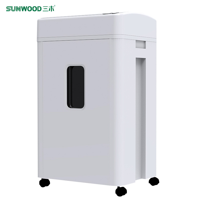 三木(SUNWOOD)HM806碎纸机5级保密办公商用碎纸机 单次6张 持续10分钟 20L 可碎纸 回形针 订书针