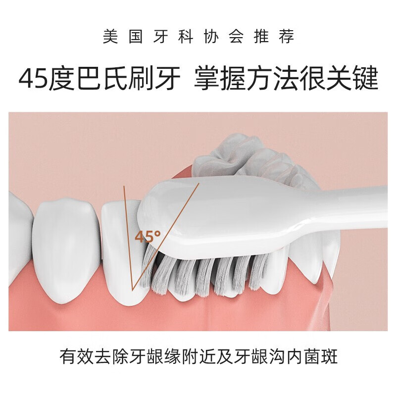 美的(Midea)电动牙刷男女成人软毛声波全自动送礼物 防水感应式充电 2刷头 MR1系列冰川白MC-AJ0101高清大图