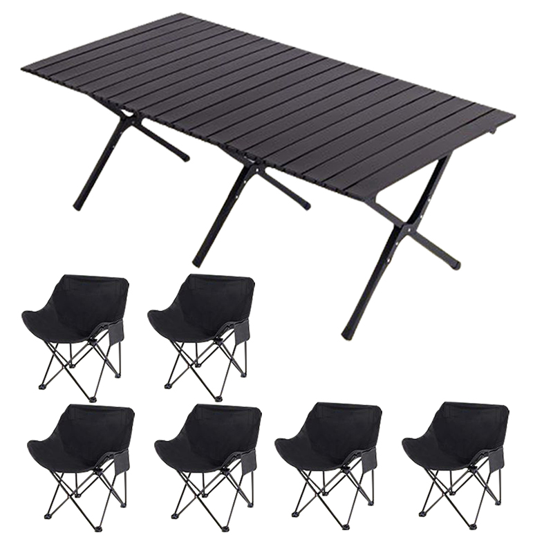 翼澜 户外桌椅 六椅 套高清大图