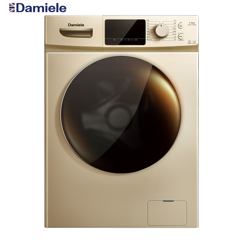 达米尼(Damiele)XQG90-1407DB 9公斤 全自动 变频 超薄 大容量滚筒洗衣机 节能静音 洗衣液智能投放