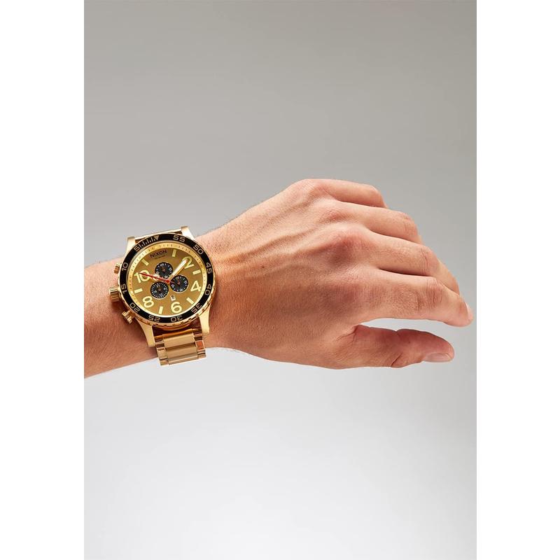 Nixon男表 男士不锈钢大表盘计时腕表 防水米时尚运动手表 送男友高清大图